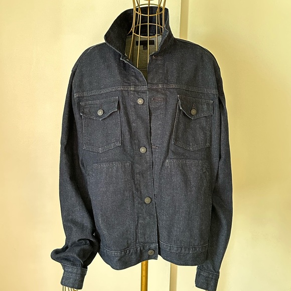 UNIQLO Dark Denim Jacket, EUC - Picture 3 of 4